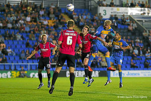 Town loanee Curtis Main heads goalwards