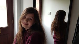 Amelia before her treatment 