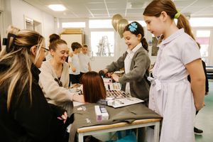 Pupils loved learning about working in their hair and beauty industry.