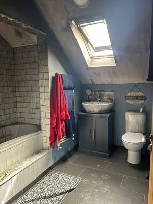 Smoke was seen coming from the roof of the property. Picture: Whitchurch Fire Station.