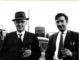 Three Counties Show 1958 – Leslie Morris left, Sydney Bufton right