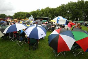 Supporting image for story: Wolvestock fans ignore rain to party