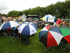 Supporting image for story: Wolvestock fans ignore rain to party