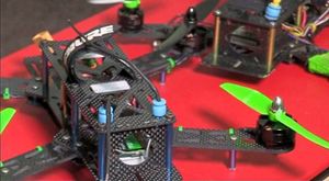 The drone was being flown in the garden by a family friend when it span out of control and hit the toddler