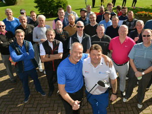 Supporting image for story: Steve Bull swings in for Shropshire charity golf day with £12,000 raised for cancer trust