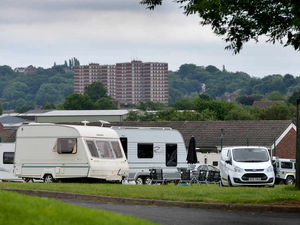 Supporting image for story: Travellers set up on Dudley community centre car park