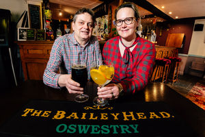 Duncan Borrowman and Grace Goodland from the Bailey Head in Oswestry