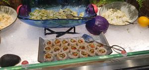 If you want to try something different, there's options like sushi on offer