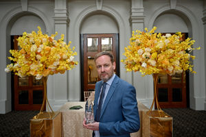 Danny Thompson holds the British Asian Wedding Venue of the Year award, one of many won by the venue