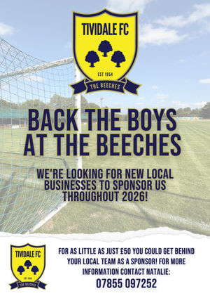 Tividale F.C are looking for Sponsorships! 