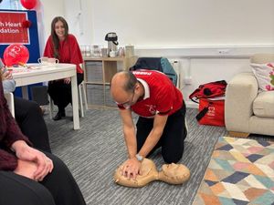 Supporting image for story: Shropshire developer donates over £1,000 to British Heart Foundation and pledges annual life-saving training
