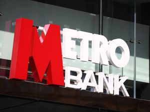 A Metro Bank sign