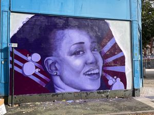 Supporting image for story: New mural is icing on the cake for Wolverhampton star's Beverley Knight's 'emotional' homecoming