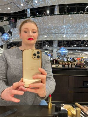 After Lisa Eldridge makeover at Birmingham Selfridges