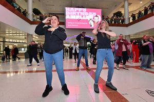 Merry Hill Centre and the Macarena was danced for poorly Birthday Girl Amelia.
