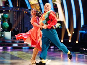 Supporting image for story: Wynne Evans and Katya Jones perform ‘beautiful’ and bouncy quickstep on Strictly