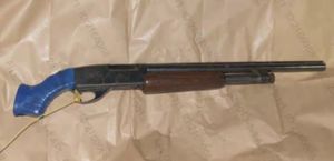 Ryan Carroll's gun. A man who was caught hiding in a garden bush shortly after firing a gun in Erdington has been jailed. Police were called to Montague Road following disorder where a weapon was brandished on 14 December last year. Officers rushed to the scene and with the help of a police dog found Ryan Carroll hiding in a bush on the street shortly afterwards. Police also recovered a shotgun nearby and Carroll was arrested.