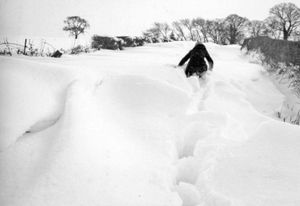 Snow drifts in Wem, Shropshire. Photo: Keith Reynolds.