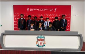 The students out and about