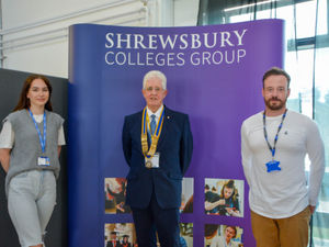 Supporting image for story: Presenting awards is final duty for outgoing Rotary club president