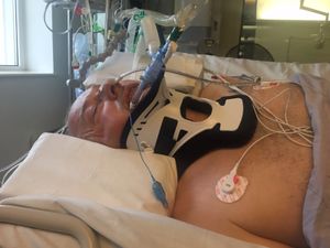 Alan Jenkins following the accident