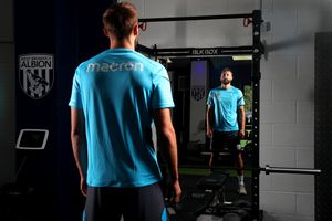 Nat Phillips is unveiled as a new signing at West Bromwich (Photo by Adam Fradgley/West Bromwich Albion FC via Getty Images)