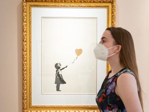 Supporting image for story: Banksy artworks on display ahead of online auction deadline
