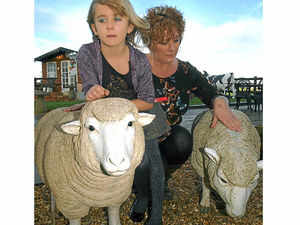 Supporting image for story: Plea as sheep model is stolen from Wem garden