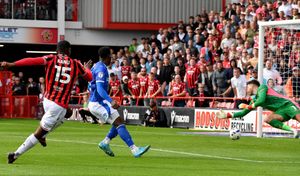 Daniel Kanu opened his goal scoring account for Walsall in the 43rd minute.