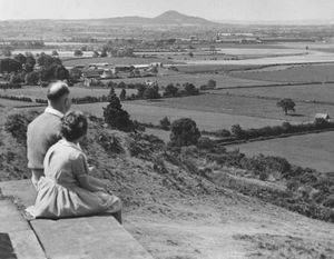 Th Wrekin, pictured shortly after the war, is a much-loved landmark – but it could be a deadly hazard for pilots in bad weather
