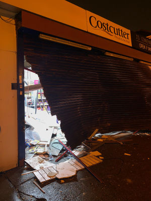 Costcutters, in Crankhall Lane, Wednesbury, was ram-raided last night