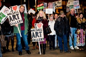 Protests last year to save the gallery when it was under threat