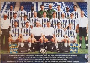 Mark Briggs pictured in an Albion team photo