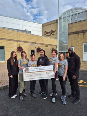 Picture L to R Leah Riley, Claire Smith, Jayne Cox, Shaz Saleem, Aimee Guy, Laura Smith, Anderson Abrantes