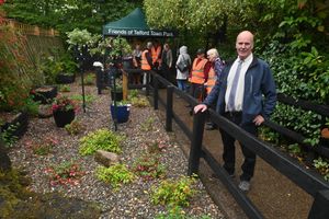 Brian Gilbride, who was interviewed and given a job by David when he was just 18, joined the unveiling.