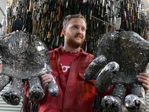 Supporting image for story: Knife Angel sculptor Alfie gets involved in major new television series to create a landmark