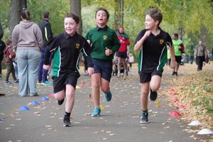 Trinity CofE Primary School took over the Shrewsbury Junior Parkrun last Sunday.
Picture: Nick Pollock