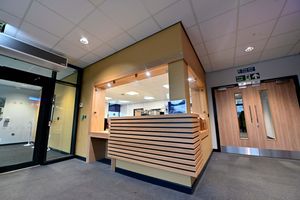 The reception area is bright and welcoming