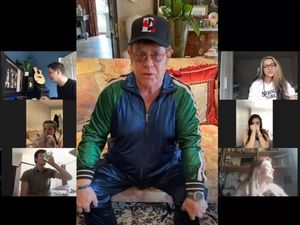 Supporting image for story: Sir Elton John keeps lockdown promise to pupils who wowed him with 'I'm Still Standing' cover