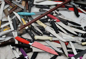 More than 1,300 knives are set to be destroyed