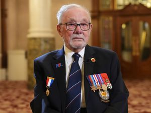 Alan Kennett, who is starting the VE Day 80th anniversary procession. Credit: (Lucy North/PA)
