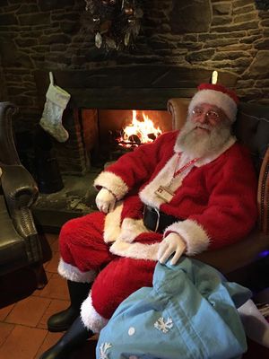Santa enjoying a well earned rest