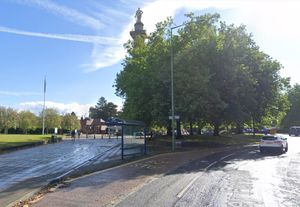 The column today, obscured from this angle by a large tree. Photo: Google