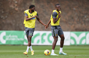 Yerson Mosquera and Boubacar Traore at Wolves' Marbella training camp (Getty Images)