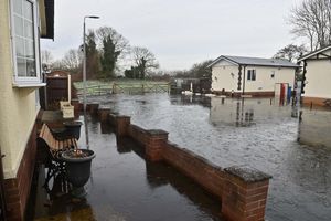 Photos taken off-site show the sheer extent of the flooding. Despite the best efforts of the site owners a large part of the site keeps flooding.