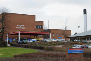The A&E department at County Hospital, Stafford, which closes at 10pm every day