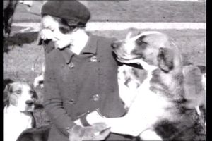 The hunt at Seighford Hall in 1934