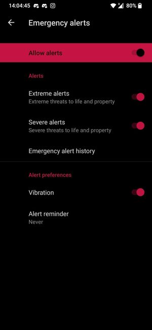Android phone users just need to search for 'emergency alerts' in their settings, and the disable them.
