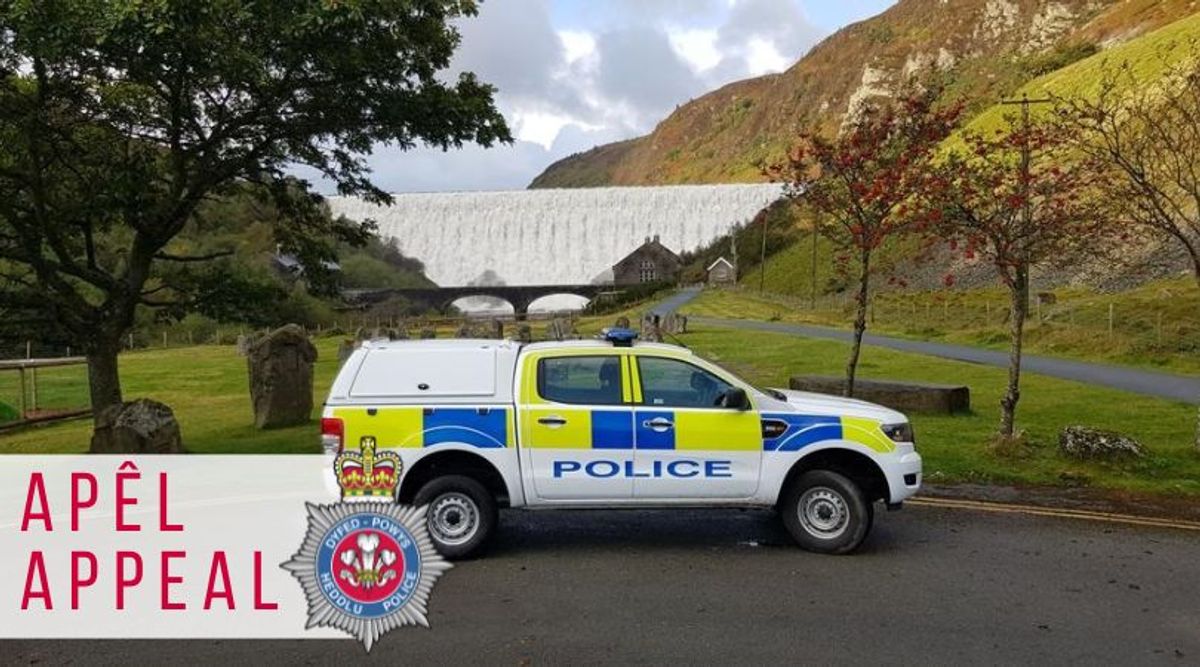 A pedestrian has died following a collision on a Mid Wales road