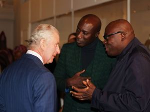 Supporting image for story: King visits exhibition of African fashion in ‘symbolic’ visit